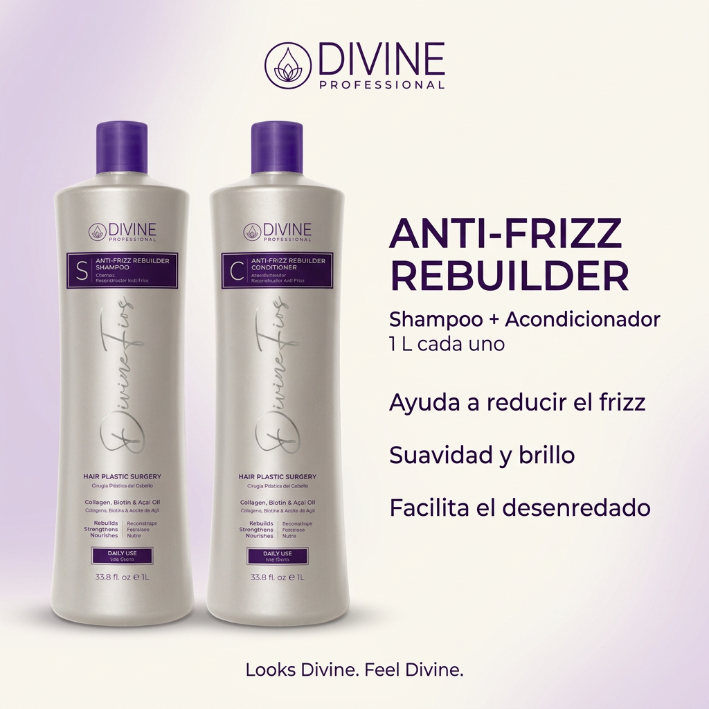 Diseño Divine Professional Anti-Frizz Rebuilder