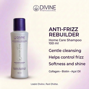 Diseño Divine Professional Shampoo Anti-Frizz 100 ml en inglés