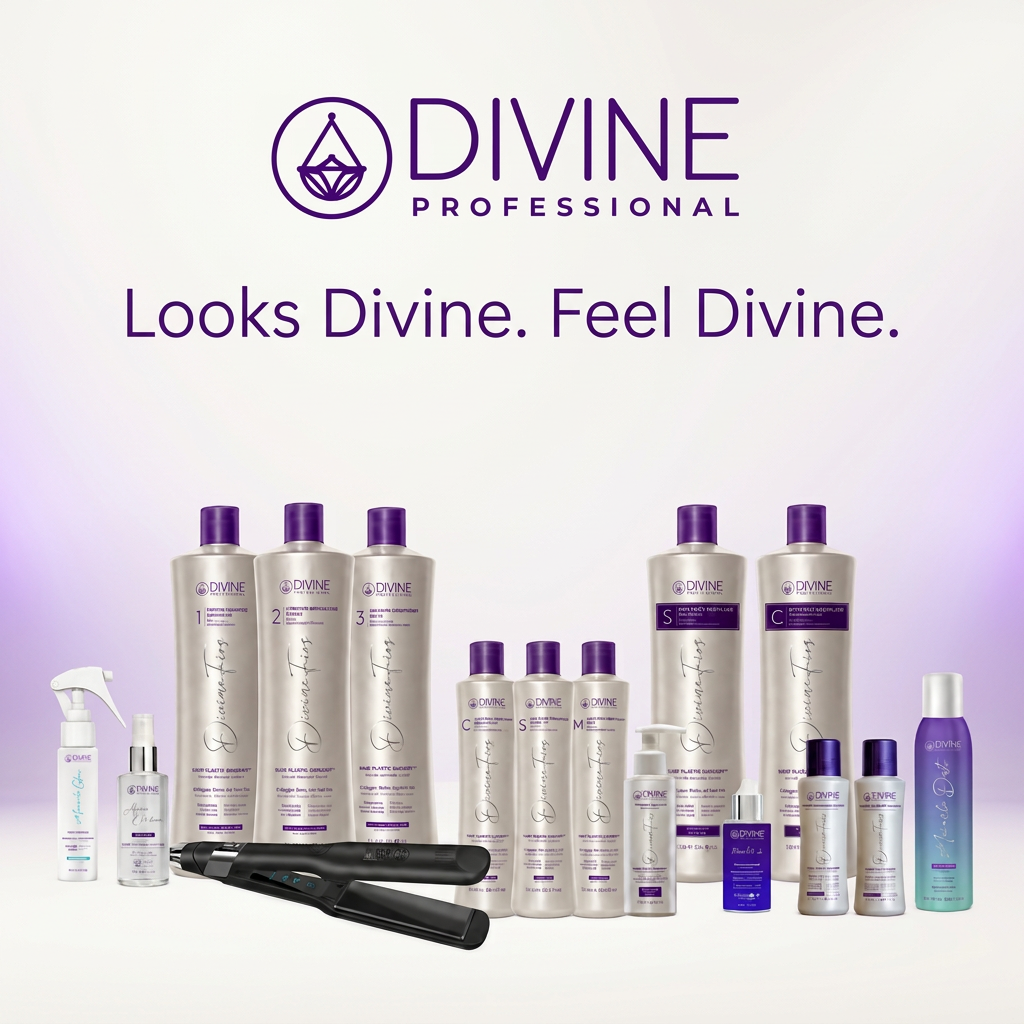 Divine Professional con slogan Looks Divine. Feel Divine.
