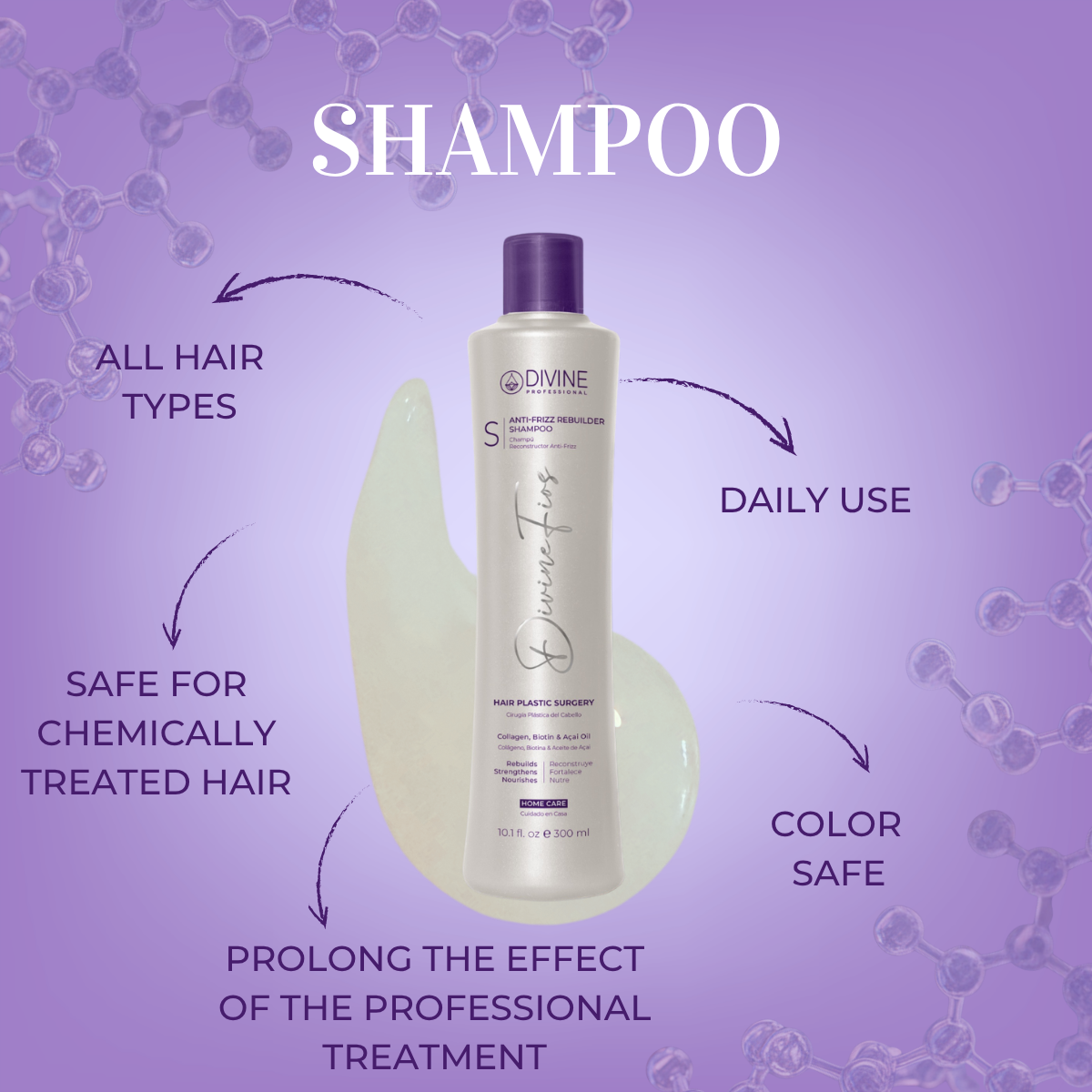 Champú Reconstructor Cuidado del Hogar 300ml
