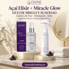 Açaí Elixir y Miracle Glow con los envases del primer diseño