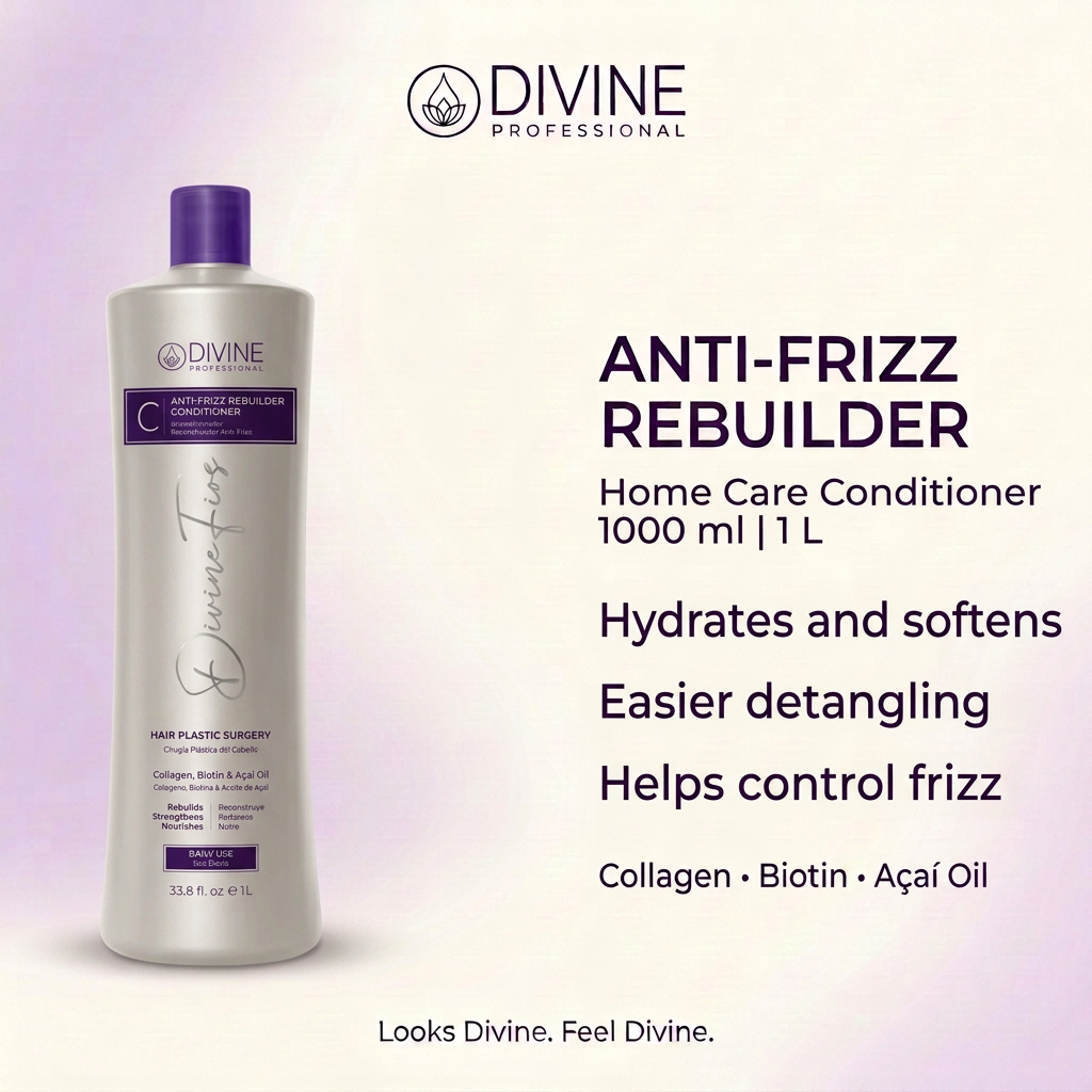 Diseño Divine Professional Acondicionador Anti-Frizz 1 L en inglés